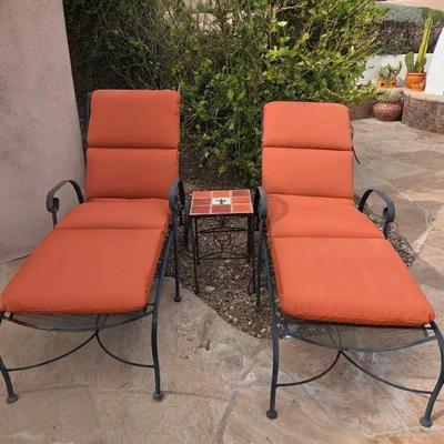 Chaise Lounges & Small Table 