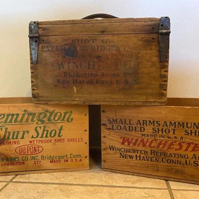 Remington & Winchester Ammo Boxes 