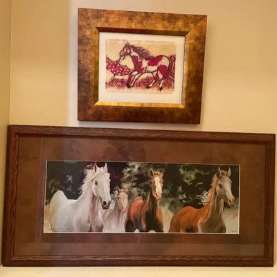 Horse Art: Mark Anderson LE Serigraph and Original Batik