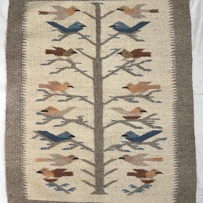 Tree of Life Mexican Wool Rug / Wall Hanging