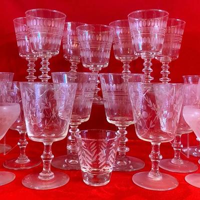 Etched Glass: Javits, Princess House, Fostoria & More