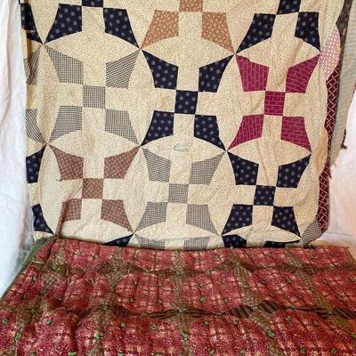 Stretched Nine Patch Quilt 