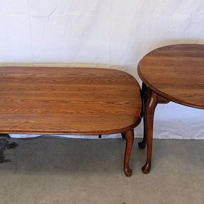 Two MCM Drop Leaf Tables