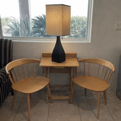 Danish Blond Spindle Back Chair 