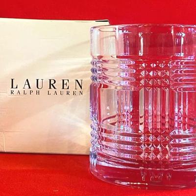 Ralph Lauren Crystal Ice Bucket 