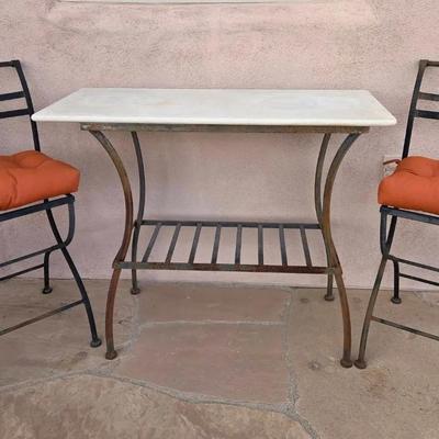 Bar Height Table & 2 Stools 