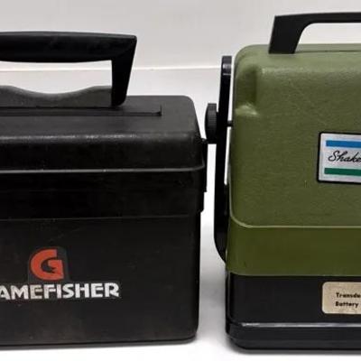 "Shakespeare" Scanmaster DF-1 and Vintage "Sears" Gamefisher 120 Depth Finders 