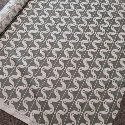 6 Yrds (By ~53" wide) Of SCHUMACHER StudioBon Hand-printed Upholstery Fabric, "London Bridge"