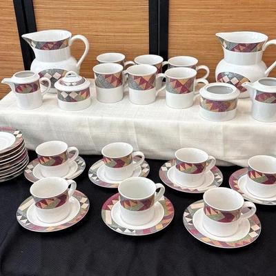 Studio Nova Palm Desert Y2216 Tea and Coffee Cups, Saucers, Pitchers 