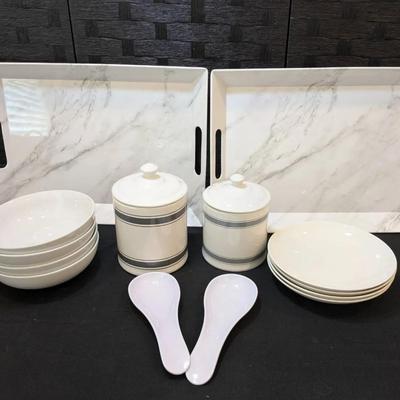 Large Trays, Counter Canisters, Over And Back Bowls, Like Plates + Spoon Rests