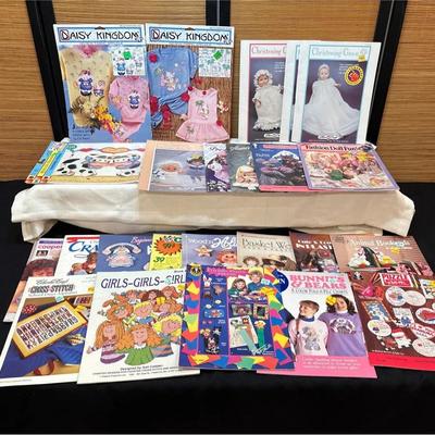 1980s-90s Craft Books, Patterns, Transfers