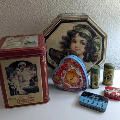 Vintage Medicine + Cookie Tins