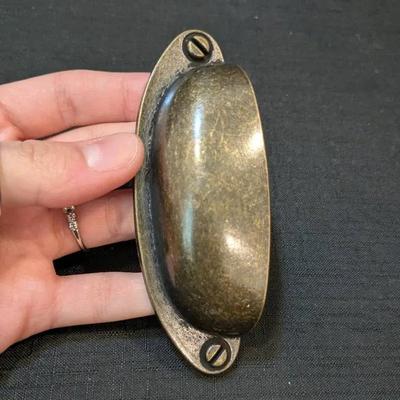 New Cabinet Handles (9) Brass Toned