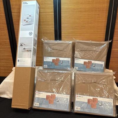 Simply Essential Fabric Shoe Rack and Storage Cubes, All New