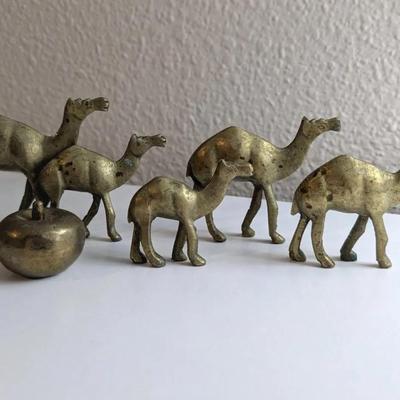Small Brass Camels