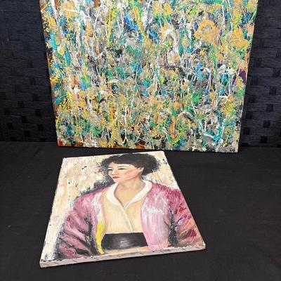 Original Paintings- Geisha and Abstract