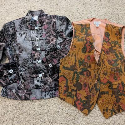 St. John Jacket (Petite Small) + Etosha Medium Suede Vest