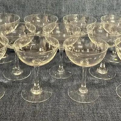 Princess House - Star Burst Design - 16 Glasses