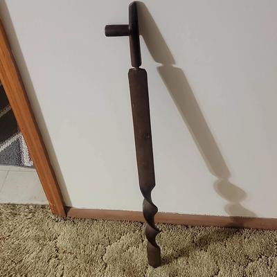 Vintage Native American Wooden Pipe Bowl and Stem