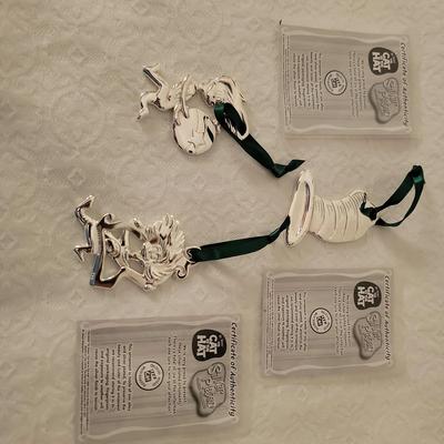 Silverplated Cat In The Hat Collectible Ornaments