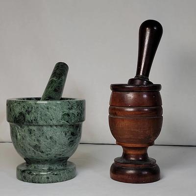 Vintage Mortar and Pestle Duo 