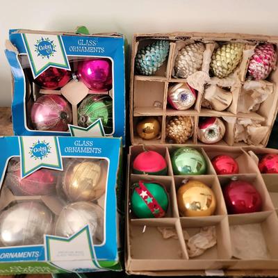 Vintage Christmas Ornaments Including Coby