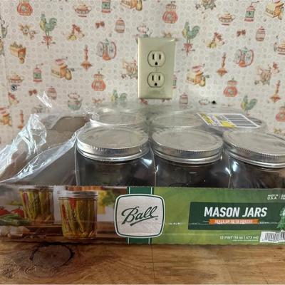 1 Pint Mason Jars 