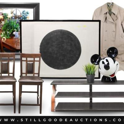 Sale Photo Thumbnail #9: Uggs, decoys, bird houses, artwork, Le Creuset, Thomas Kincaid, artwork, jewelry, furniture, antiques, sterling silver, rugs, camel saddle, pottery, Rachel Ray, cookware, appliances, lamps, arrowheads, coins, nutcrackers, stamp collections, Kendra Scott, 