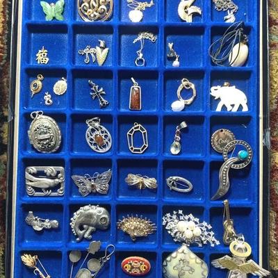 Sale Photo Thumbnail #26: Assorted Vintage & Costume Jewelry Lot – Pendants, Pins, Charms & More