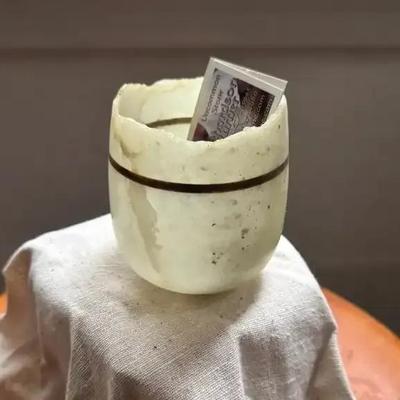 Sale Photo Thumbnail #30: Jack Richardson: Uncommon Stone Hand-Turned Alabaster Cup