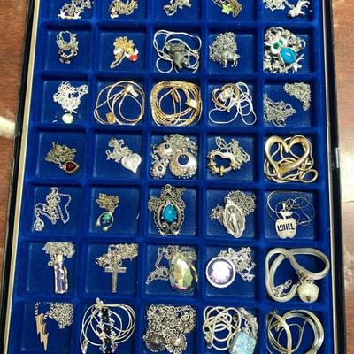 Sale Photo Thumbnail #42: Unique Silver-Tone Jewelry Collection 