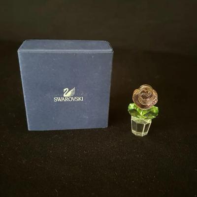 Swarovski Rose Pink Flower