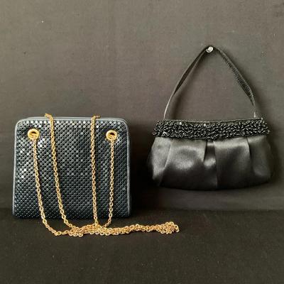 Two Black Vintage Evening Bags
