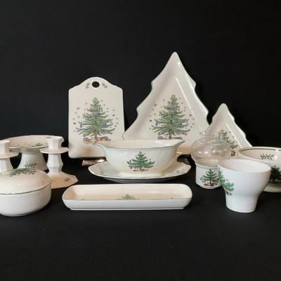 Nikko Happy Holidays Ironstone Serving Set & Decor