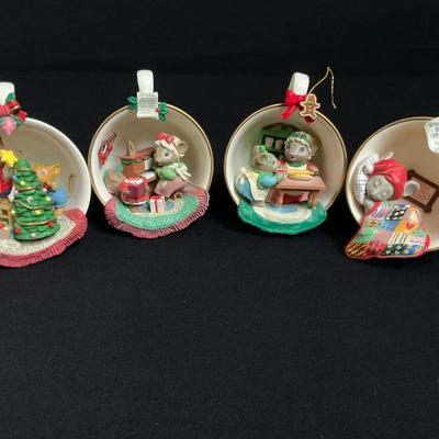 Enesco Cozy Cup Series Christmas Ornaments