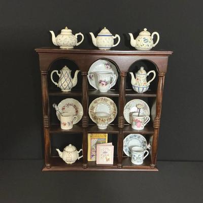Collection Of Antique Teapots, Cups And Saucers 