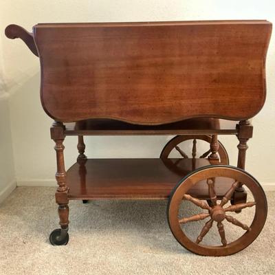 Mahogany Tea/Bar Cart