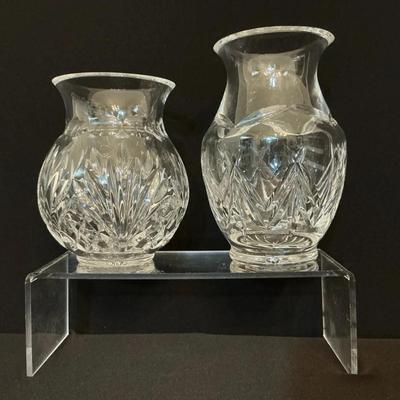 Two Small Waterford Cut Crystal Vases