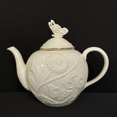 Lenox Butterfly Teapot 