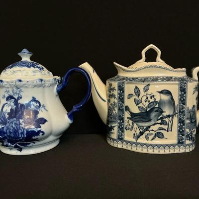 Two Blue Teapots 