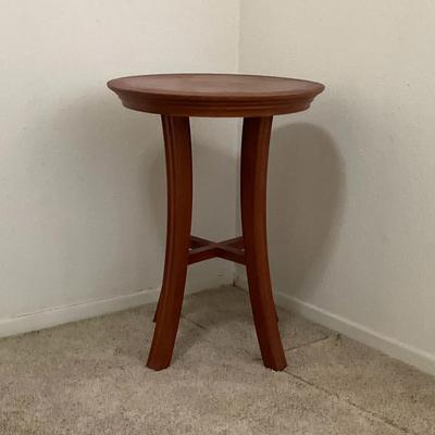Round Wood Side Table 