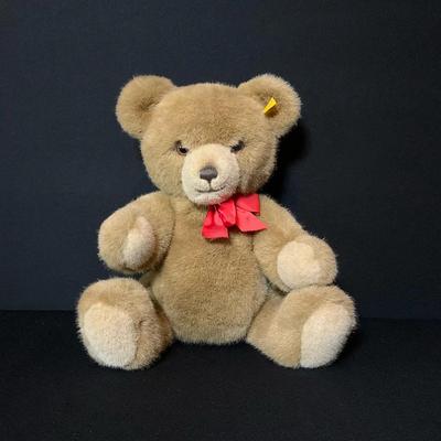 Steiff Teddy Bear With Red Bow 