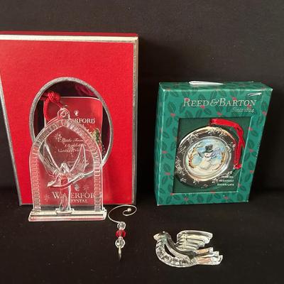 Waterford, Gorham And Reed & Barton Ornaments 