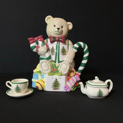 Spode Bear Kettle And Children’s Tea Set