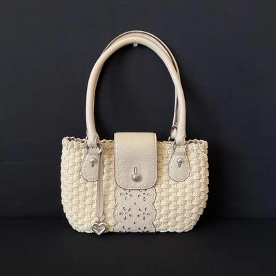 Brighton Woven Bag With Leather Flap