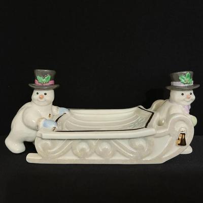 Lenox Snowman Candy Tray