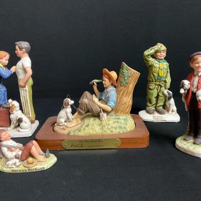 Norman Rockwell "The Barefoot Boy" & Furry Friends