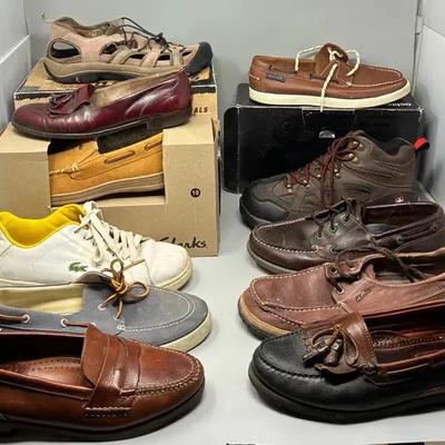 Many Pairs of Men’s Shoes Sizes 9 to 10 1/2 - Boat Shoes, Loafers, Sandals, Hiking Boots