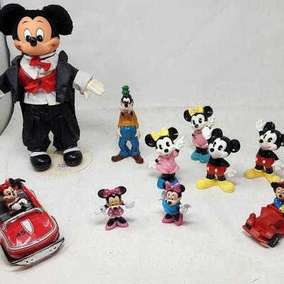 Disney - Mickey, Minnie Mouse And Goofy Figurines/Doll