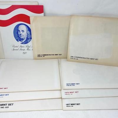 Nine Mint Sets Of 1970s Stamps 